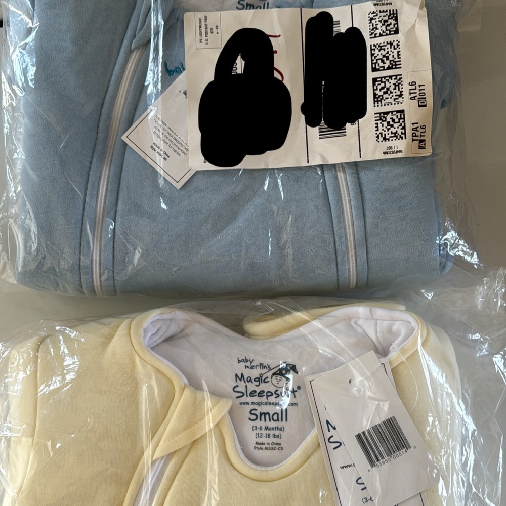 2 Baby Merlin Sleep Suits